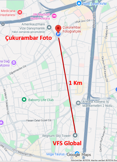 Çukurambar Fotoğraf — VFS Global yakını